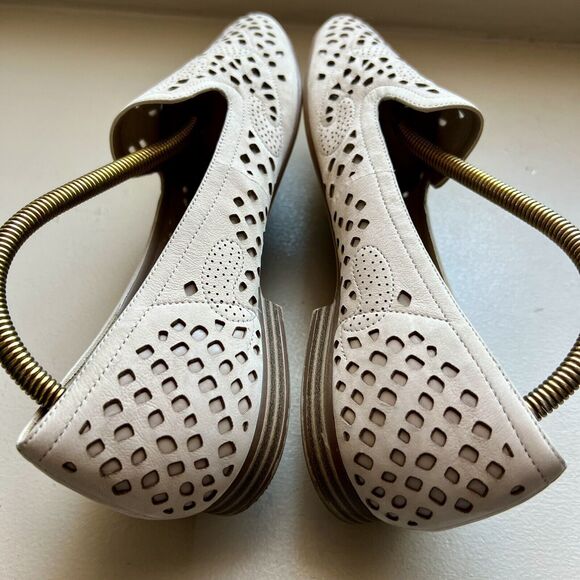 Naturalizer Eve Nude Taupe Leather Slip On Loafer Flat Shoes Dye Cut Women's‎ 10 - Picture 16 of 16